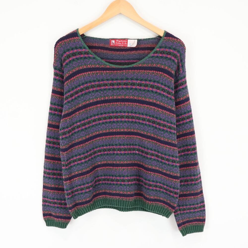 Binghamton Knitting Co Custom Vintage Sweater Size Small Made In USA
